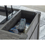  Signature Design by Ashley Freedan T175T2 Lift-top Coffee Table, 2 End Tables and Console IMAGE 4