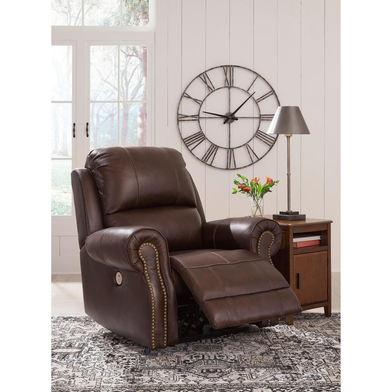 Signature Design by Ashley Freyeburg Power Leather Match Recliner with Wall Recline U9021406 IMAGE 8