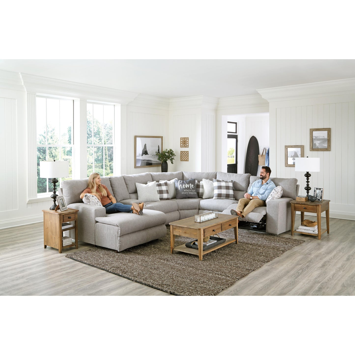  Catnapper Rockport Power Reclining Modular Sectional IMAGE 3