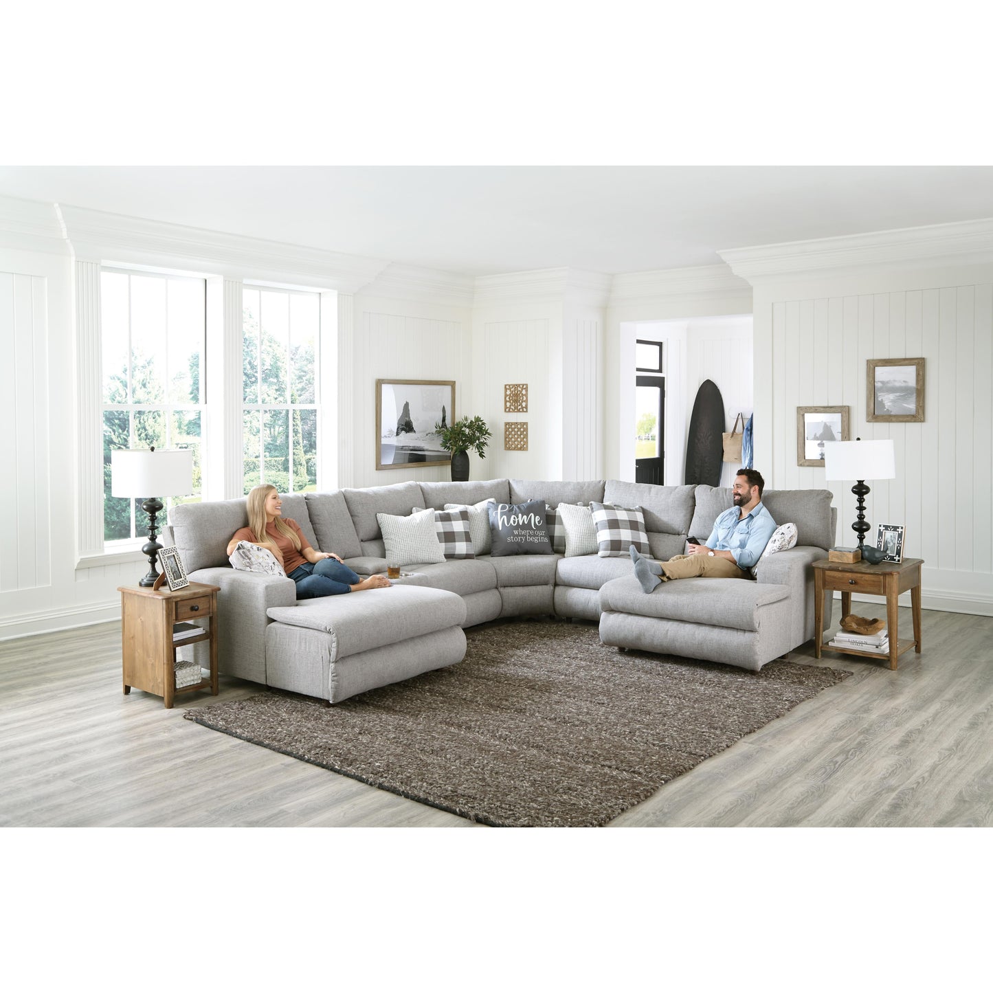  Catnapper Rockport Power Reclining Modular Sectional IMAGE 3
