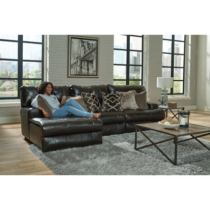  Catnapper Como 436 3 pc Power Reclining Modular Sectional - Chocolate IMAGE 4