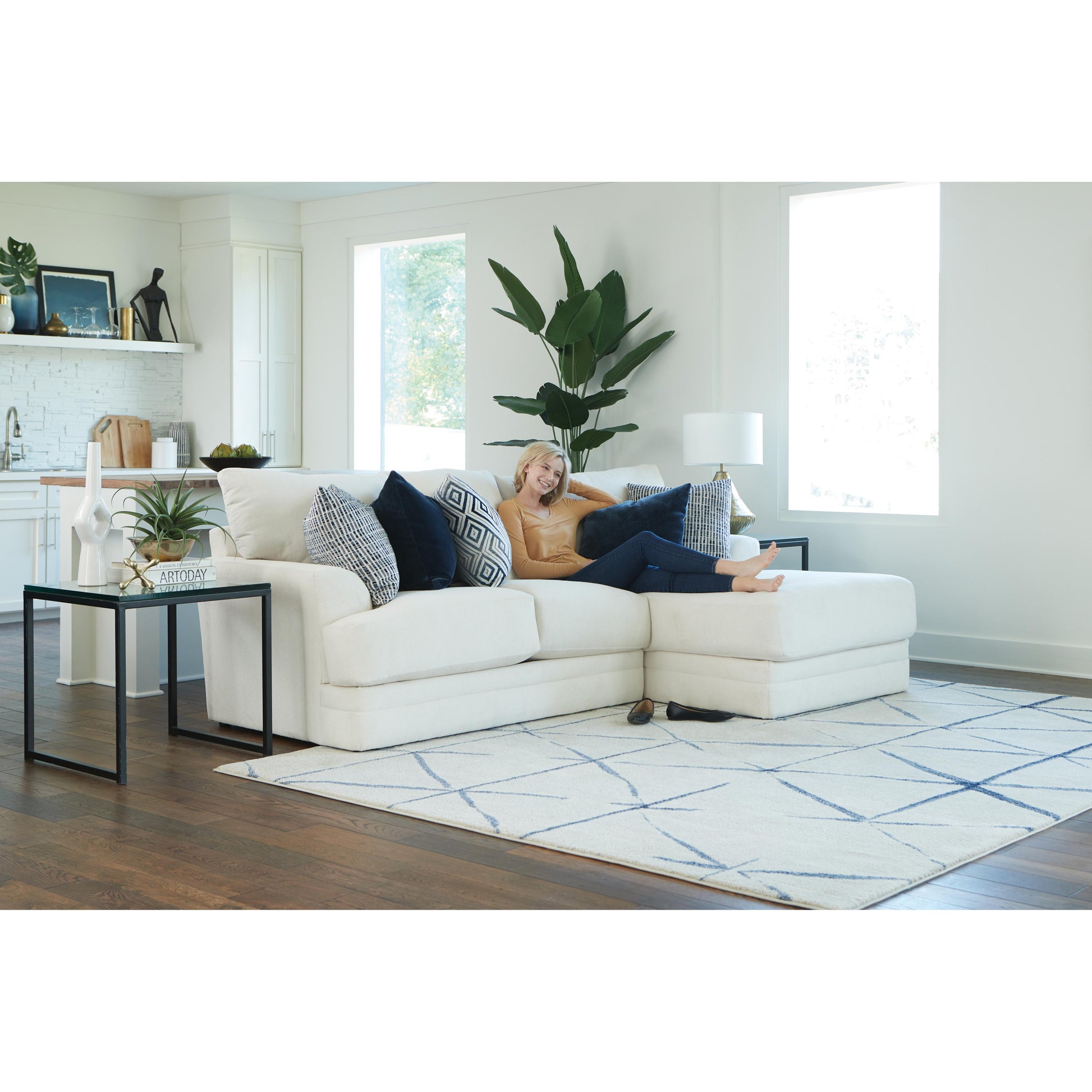 Jackson Furniture Polaris 2470 2 pc Modular Sectional - Sugar IMAGE 2