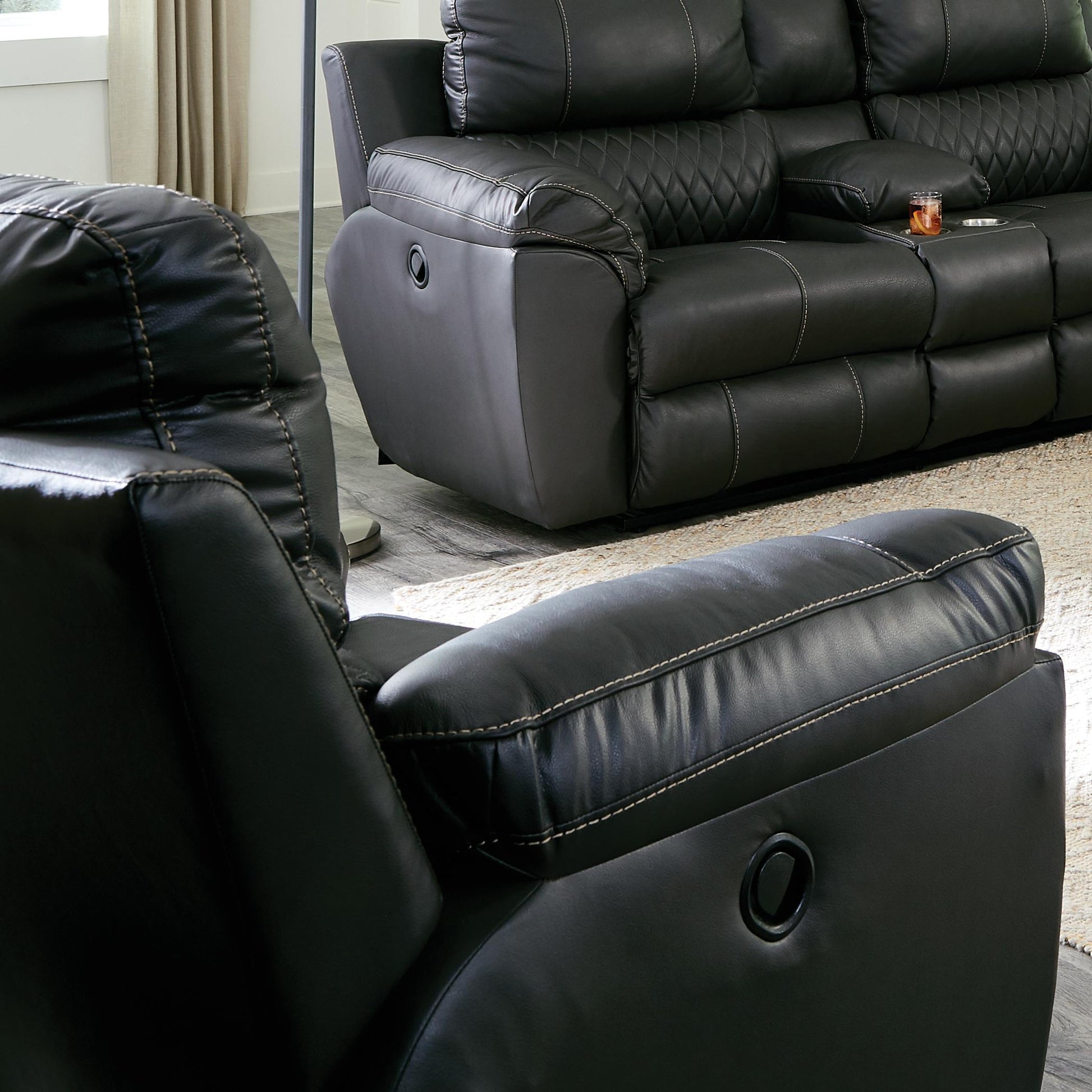  Catnapper Sorrento 647207 Power Recliner - Anthracite IMAGE 1