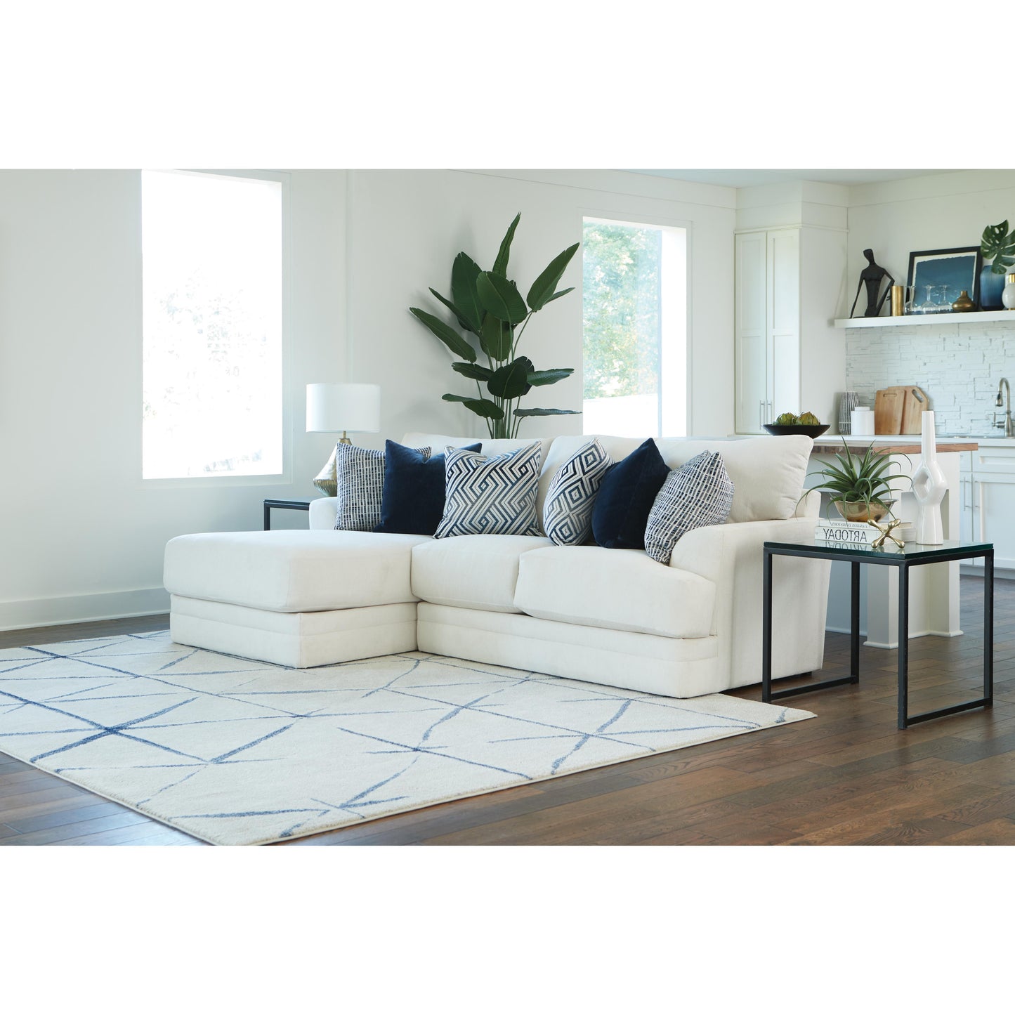  Jackson Furniture Polaris 2470 2 pc Modular Sectional - Sugar IMAGE 1
