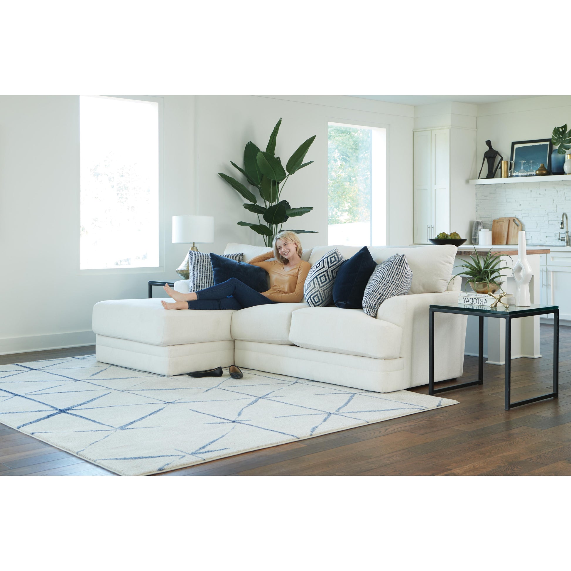  Jackson Furniture Polaris 2470 2 pc Modular Sectional - Sugar IMAGE 2