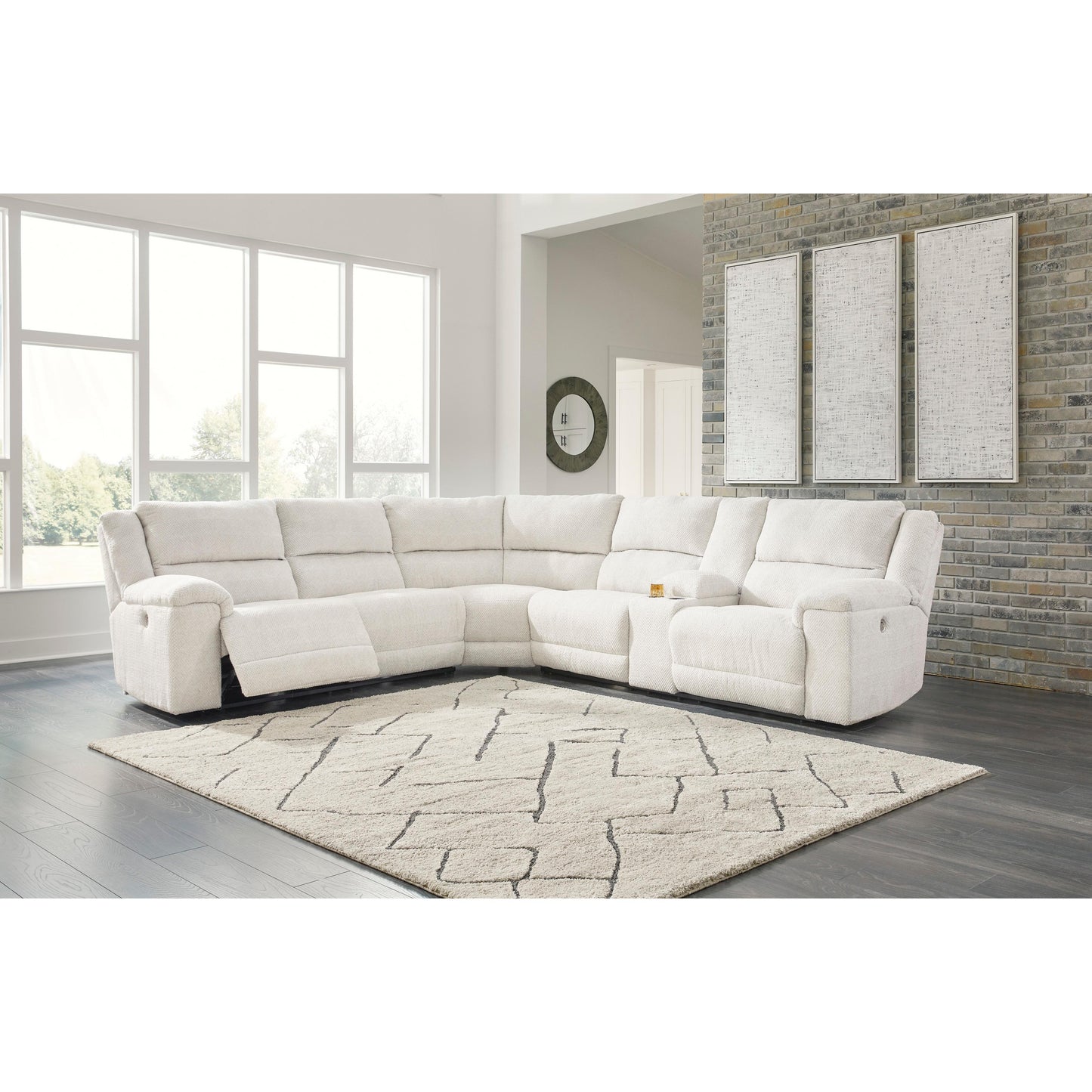 Signature Design by Ashley Keensburg Power Reclining Fabric 3 pc Sectional 6180763/6180777/6180790 IMAGE 3
