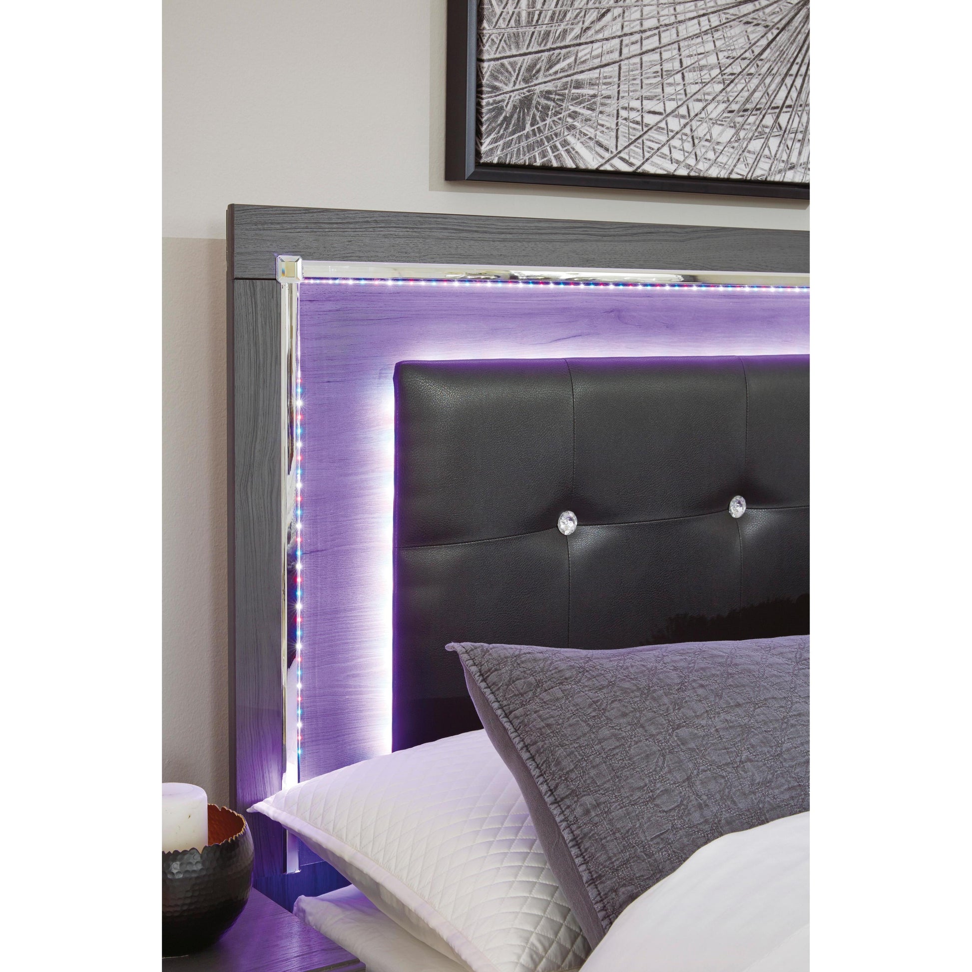 Signature Design by Ashley Lodanna King Panel Bed with Storage B214-56S/B214-58/B214-95/B100-14 IMAGE 7