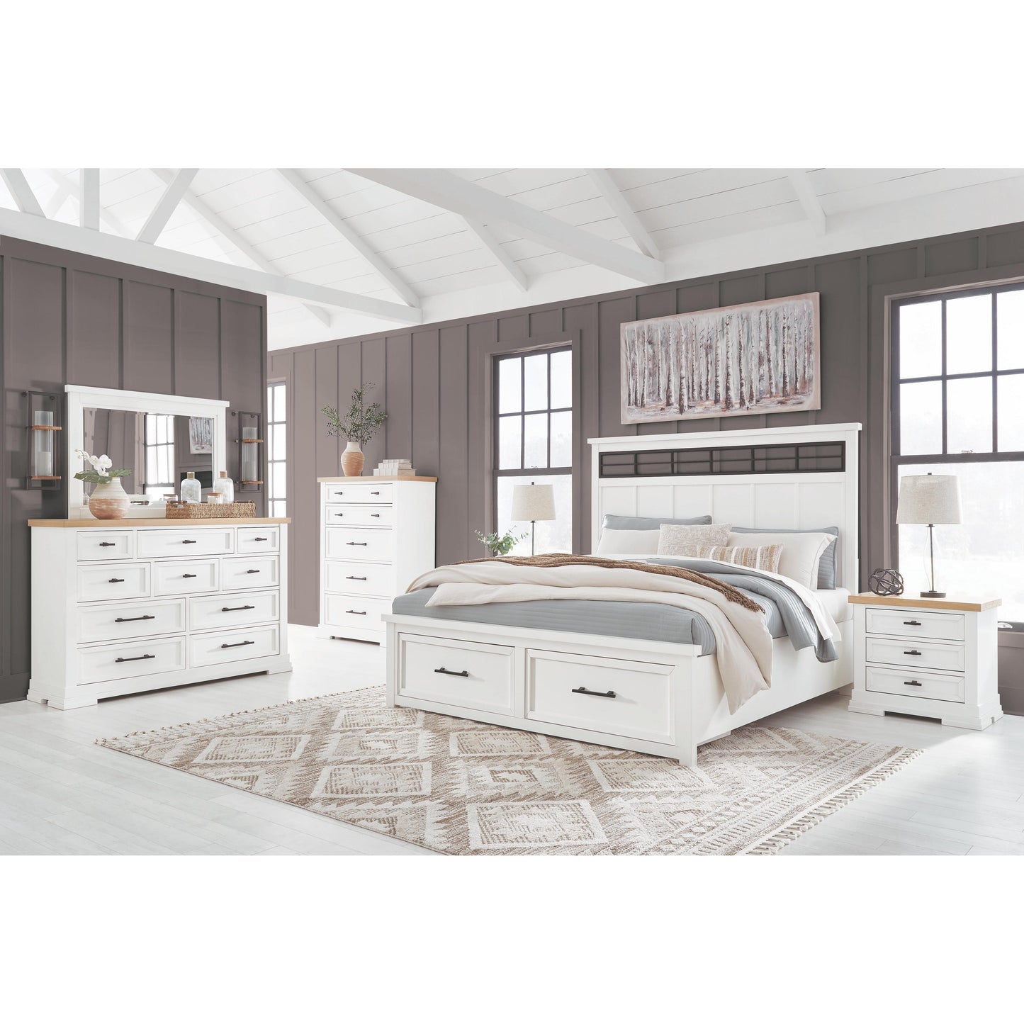 Benchcraft Ashbryn B844-93 Three Drawer Night Stand IMAGE 13