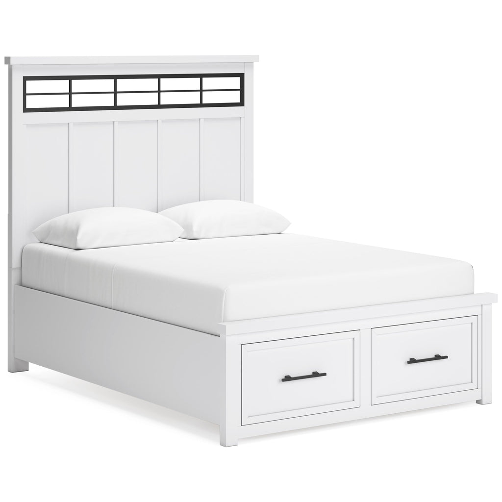  Benchcraft Ashbryn B844B2 Queen Panel Storage Bed IMAGE 1