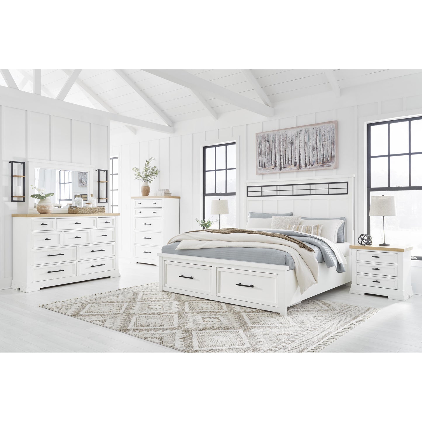 Signature Design by Ashley Ashbryn Queen Panel Bed with Storage B844-57/B844-54S/B844-97 IMAGE 7