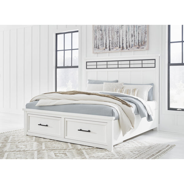 Signature Design by Ashley Ashbryn King Panel Bed with Storage B844-58/B844-56S/B844-97 IMAGE 1