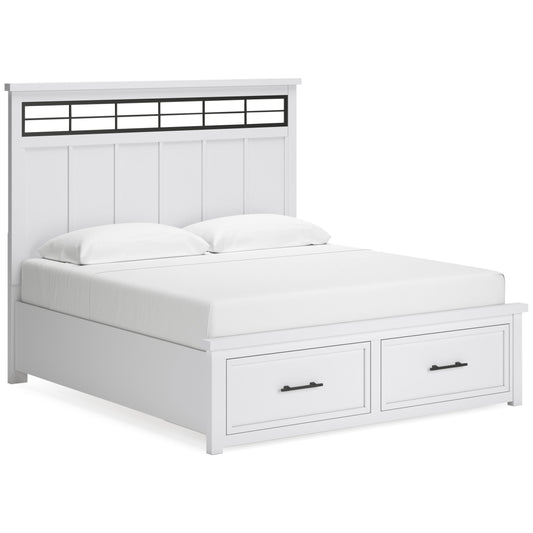  Benchcraft Ashbryn B844B5 California King Panel Storage Bed IMAGE 1