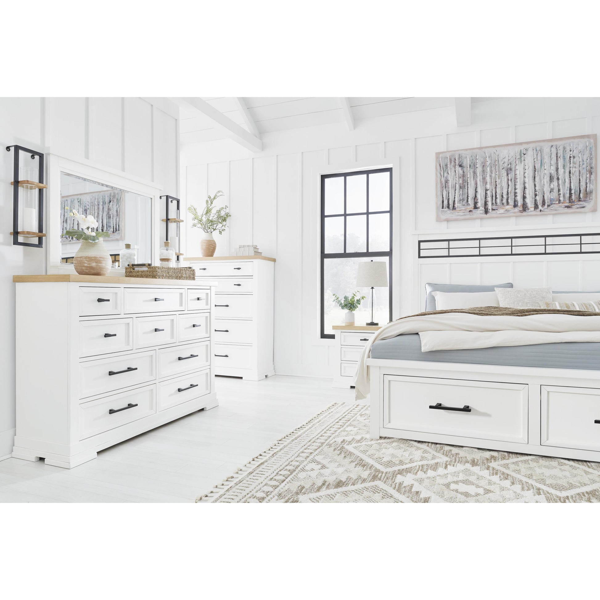 Signature Design by Ashley Ashbryn California King Panel Bed with Storage B844-58/B844-56S/B844-94 IMAGE 4