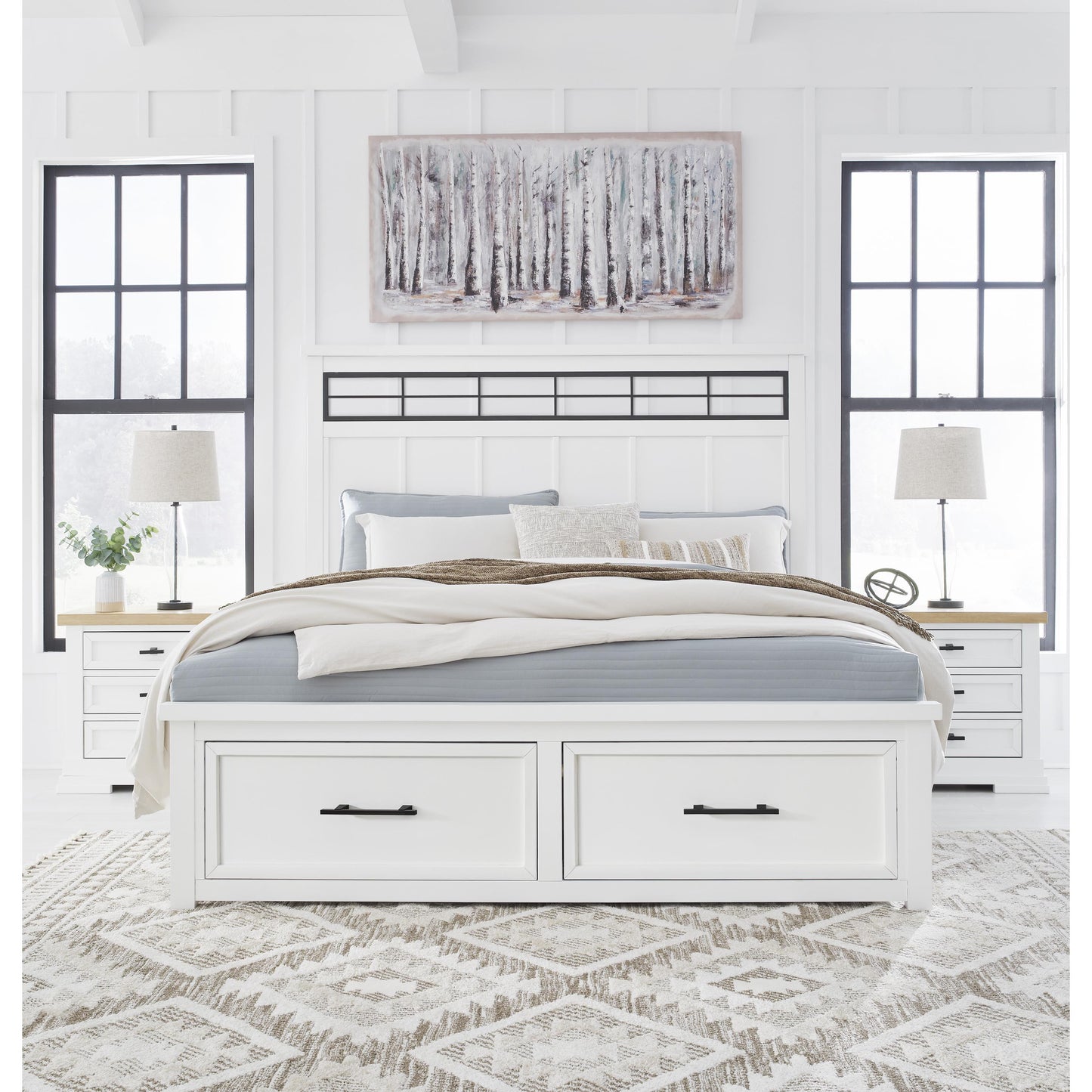 Signature Design by Ashley Ashbryn California King Panel Bed with Storage B844-58/B844-56S/B844-94 IMAGE 6