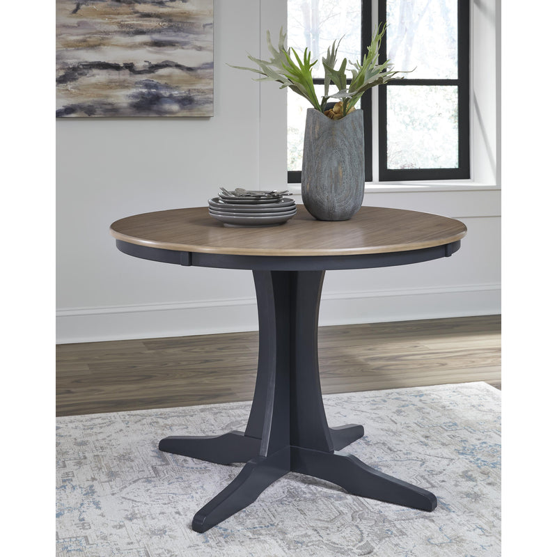 Signature Design by Ashley Round Landocken Dining Table with Pedestal Base D502-15 IMAGE 4
