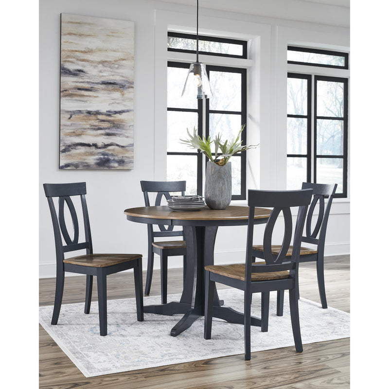 Signature Design by Ashley Round Landocken Dining Table with Pedestal Base D502-15 IMAGE 6