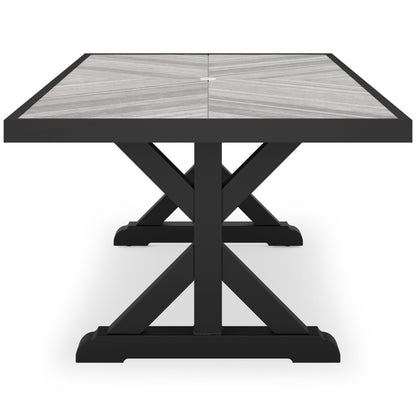  Signature Design by Ashley Beachcroft P792-625 Rectangular Dining Table with Umbrella Option IMAGE 3