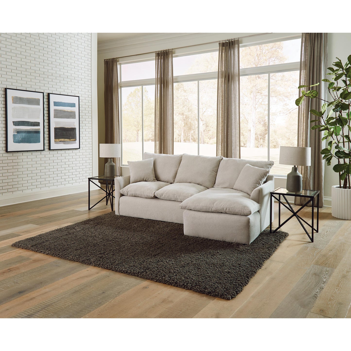  Jackson Furniture Harper 1345 2 pc Sectional - Oyster IMAGE 2