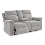 Signature Design by Ashley Barnsana 3320196 Double Reclining Power Loveseat with Console IMAGE 2