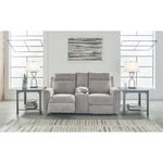 Signature Design by Ashley Barnsana 3320196 Double Reclining Power Loveseat with Console IMAGE 6