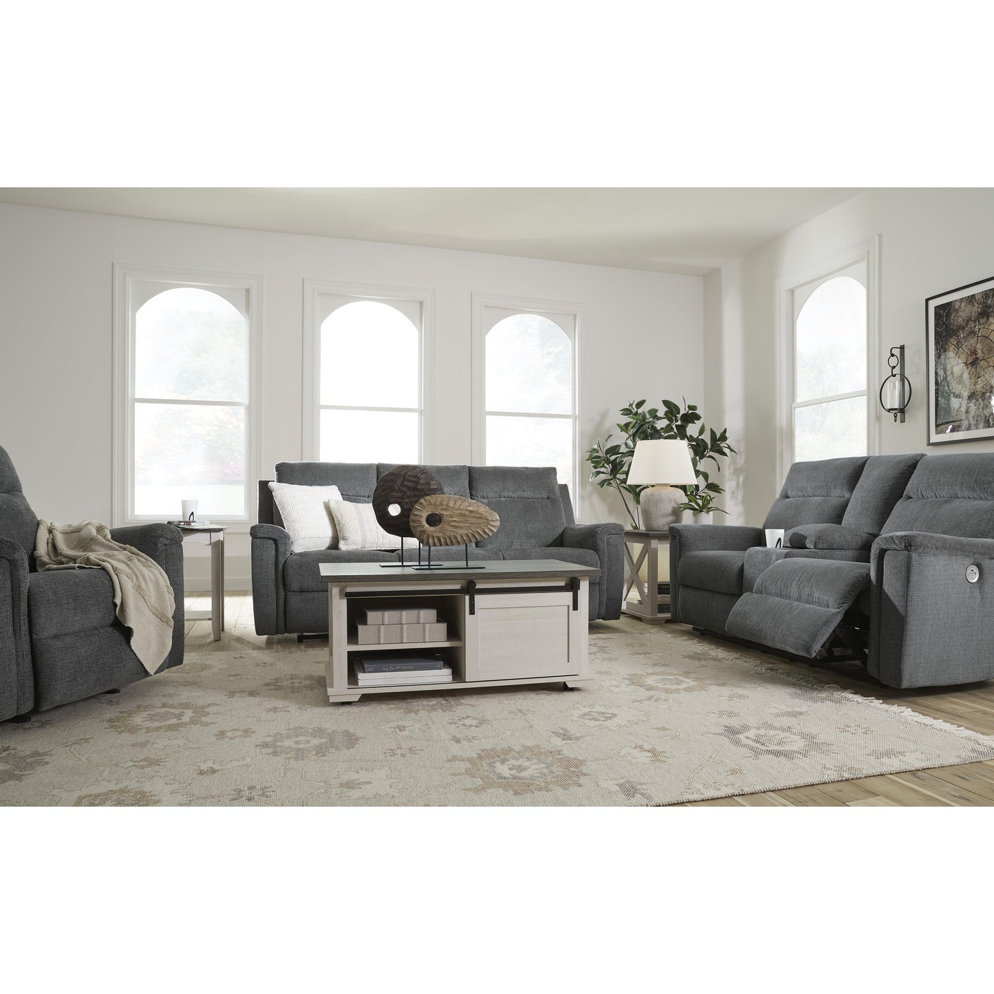 Signature Design by Ashley Barnsana 3320296 Double Reclining Power Loveseat with Console IMAGE 10