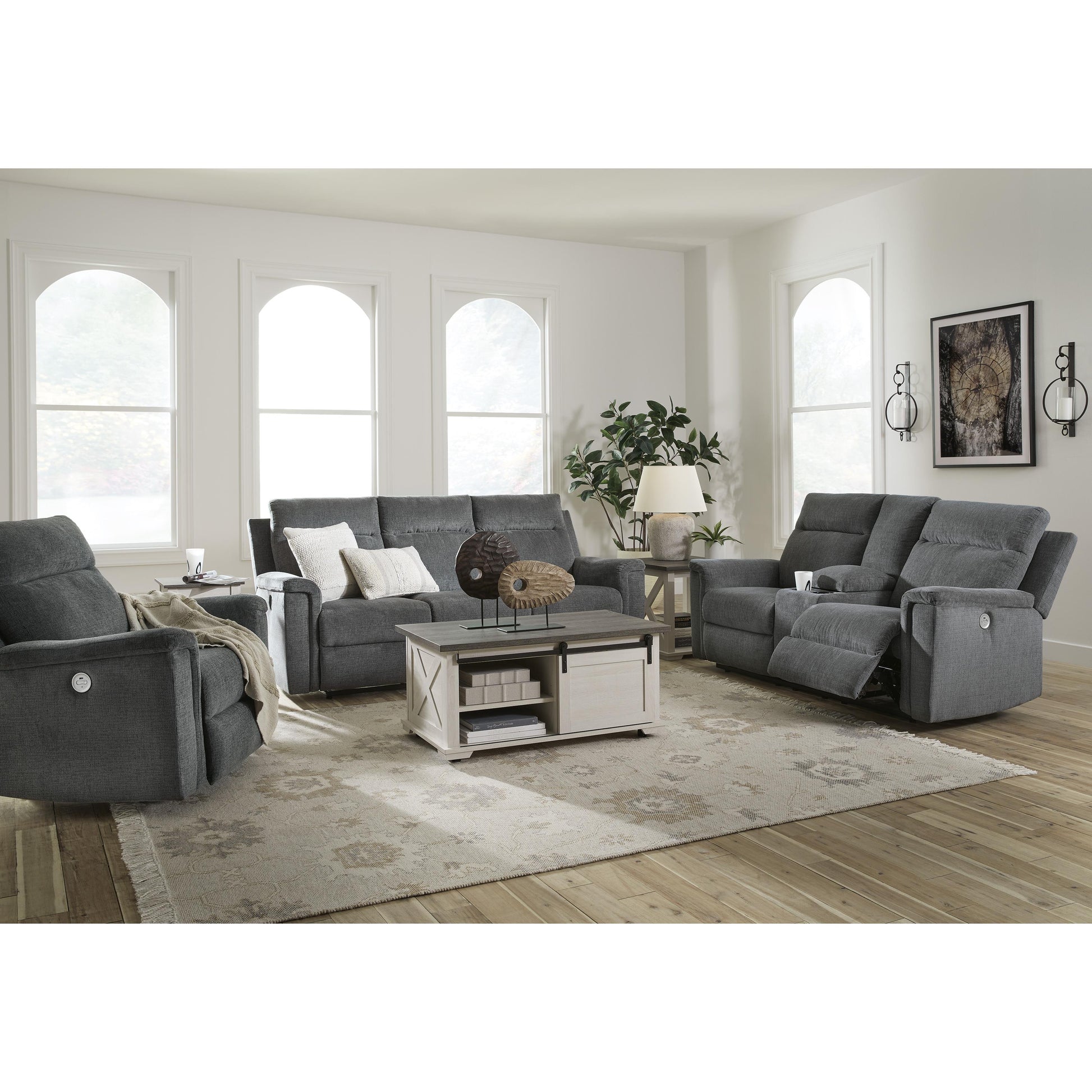 Signature Design by Ashley Barnsana 3320296 Double Reclining Power Loveseat with Console IMAGE 16