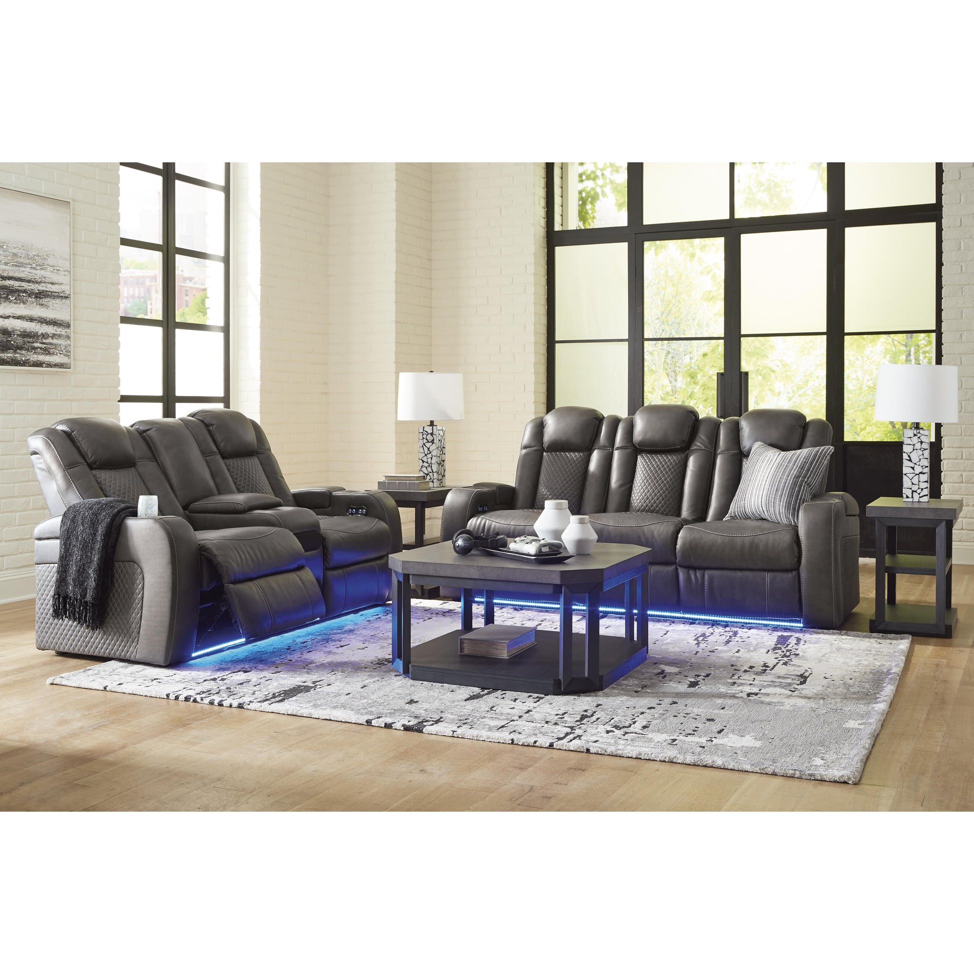 Signature Design by Ashley Fyne-Dyme 3660215 Power Reclining Sofa