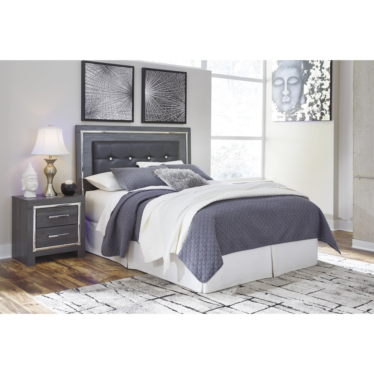  Signature Design by Ashley Lodanna B214-57 Queen Upholstered Panel Headboard IMAGE 1