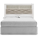  Signature Design by Ashley Altyra B2640-65 Queen Upholstered Panel Bookcase Headboard IMAGE 3