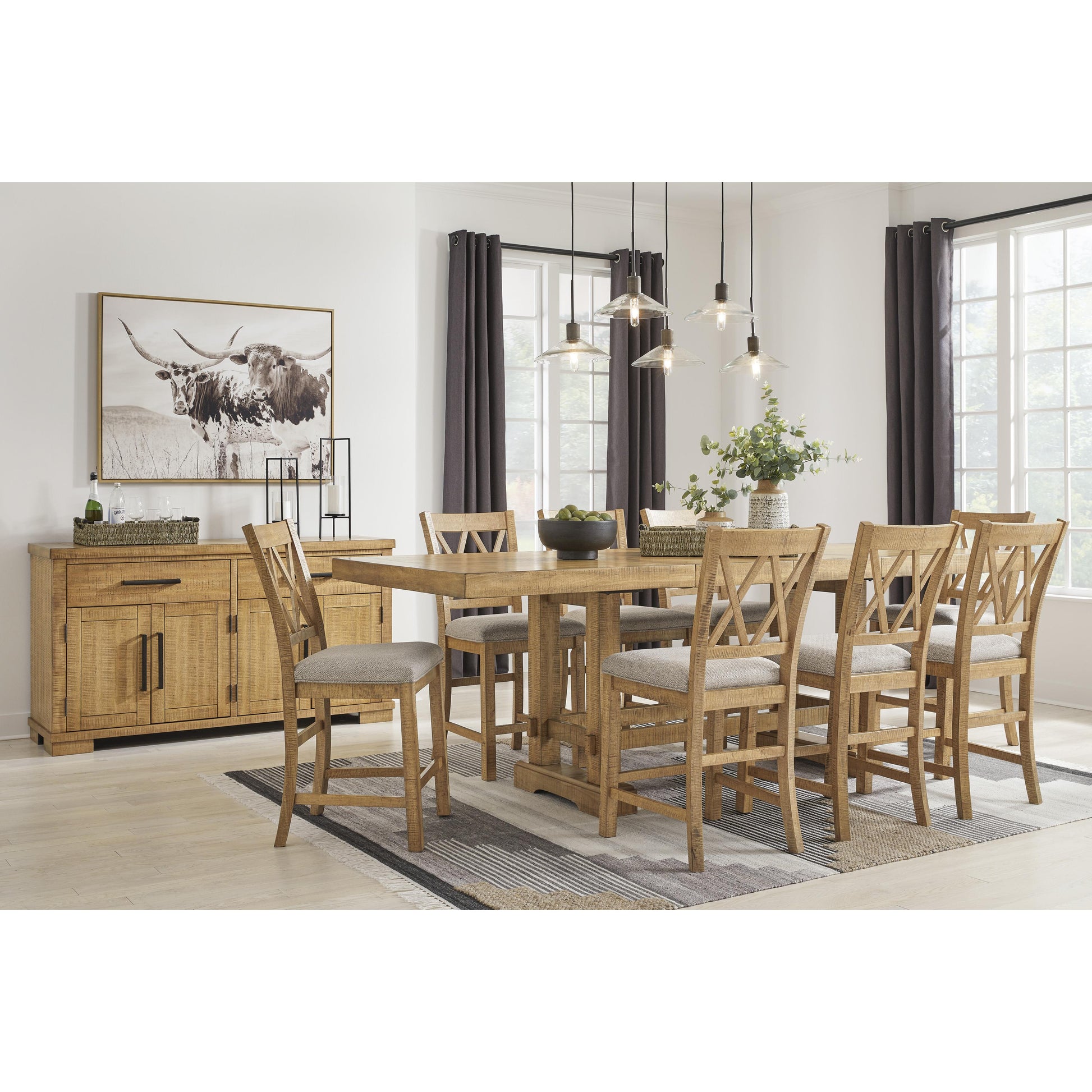 Ashley Furniture Barstool Dining Set Coviar Counter Height Dining