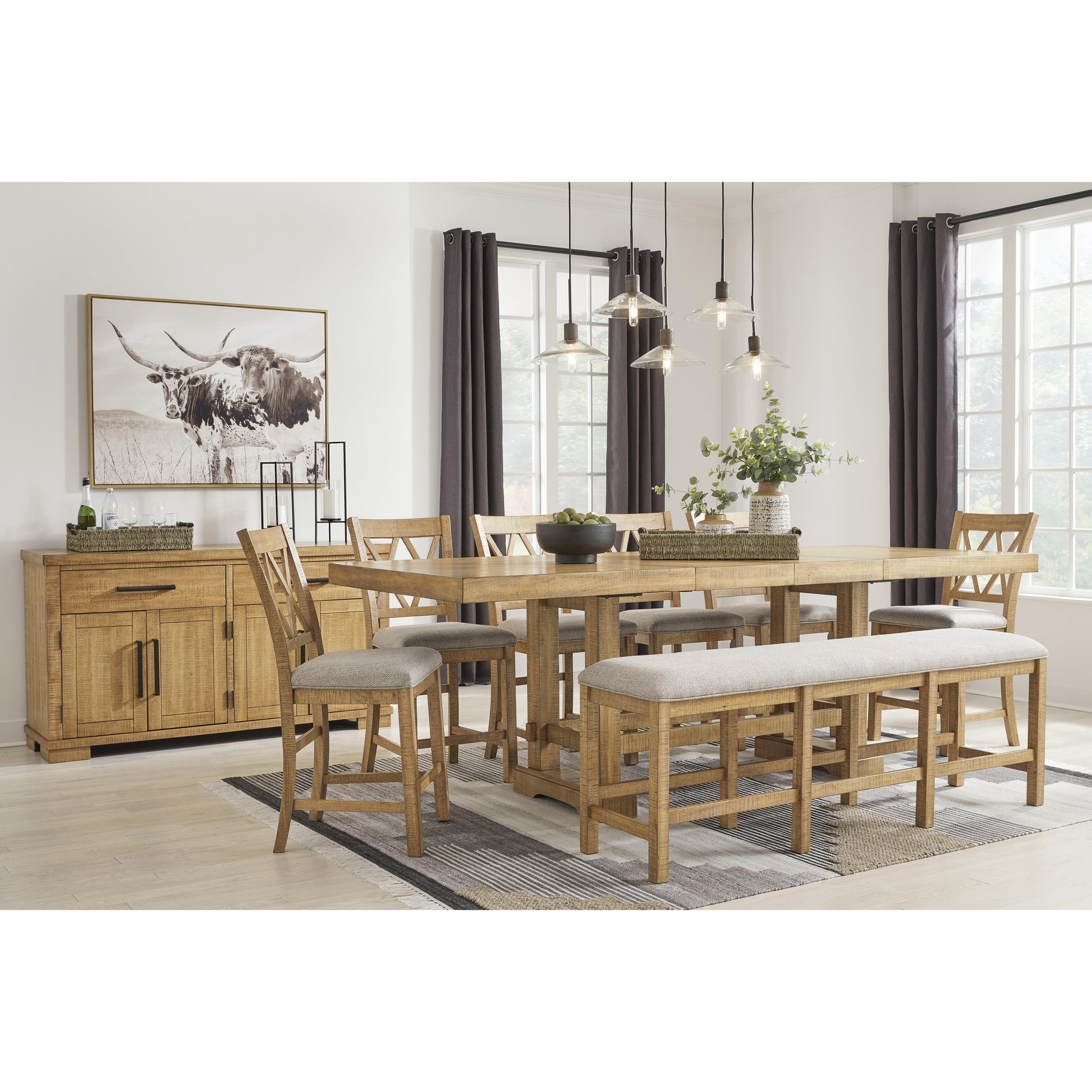 Signature Design by Ashley Havonplane D773-124 Upholstered Barstool IMAGE 8