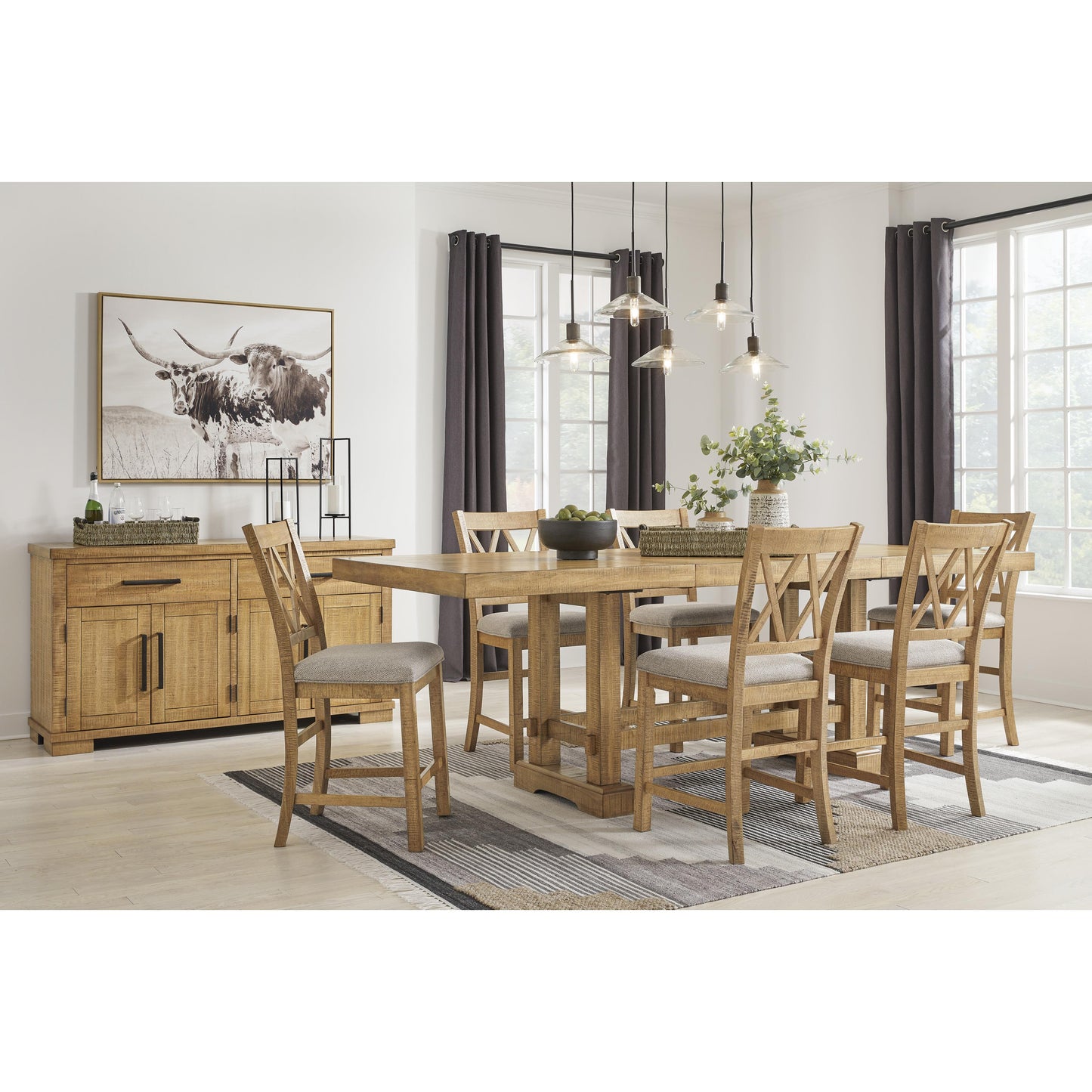 Signature Design by Ashley Havonplane D773-124 Upholstered Barstool IMAGE 9