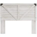  Signature Design by Ashley Shawburn EB4121-157 Queen Crossbuck Panel Headboard IMAGE 2