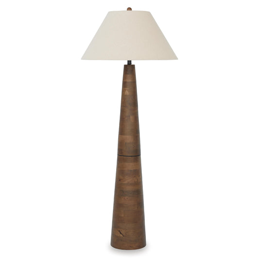 Signature Design by Ashley Danset L329101 Wood Floor Lamp IMAGE 1
