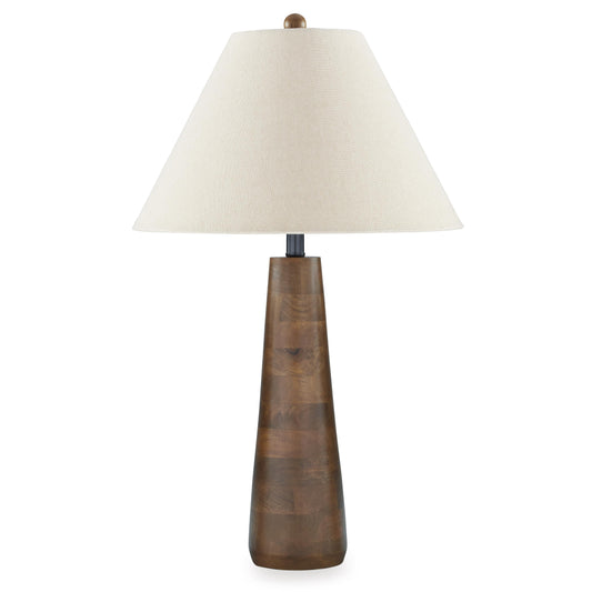 Signature Design by Ashley Danset L329104 Wood Table Lamp IMAGE 1