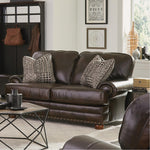 Jackson Furniture Roberto Stationary Leather Match Loveseat 524102 1268-09/3068-09 IMAGE 2