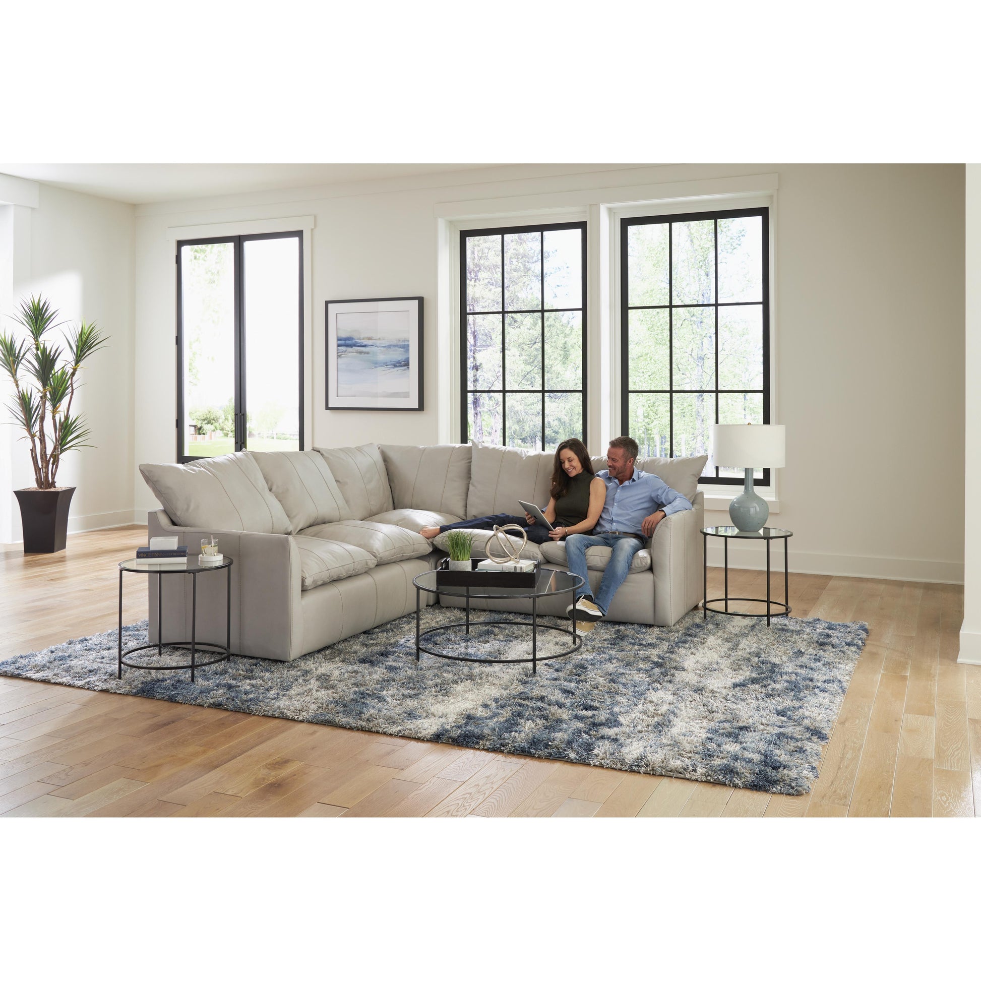  Jackson Furniture Ciampino 1445 3 pc Sectional - Ice IMAGE 4