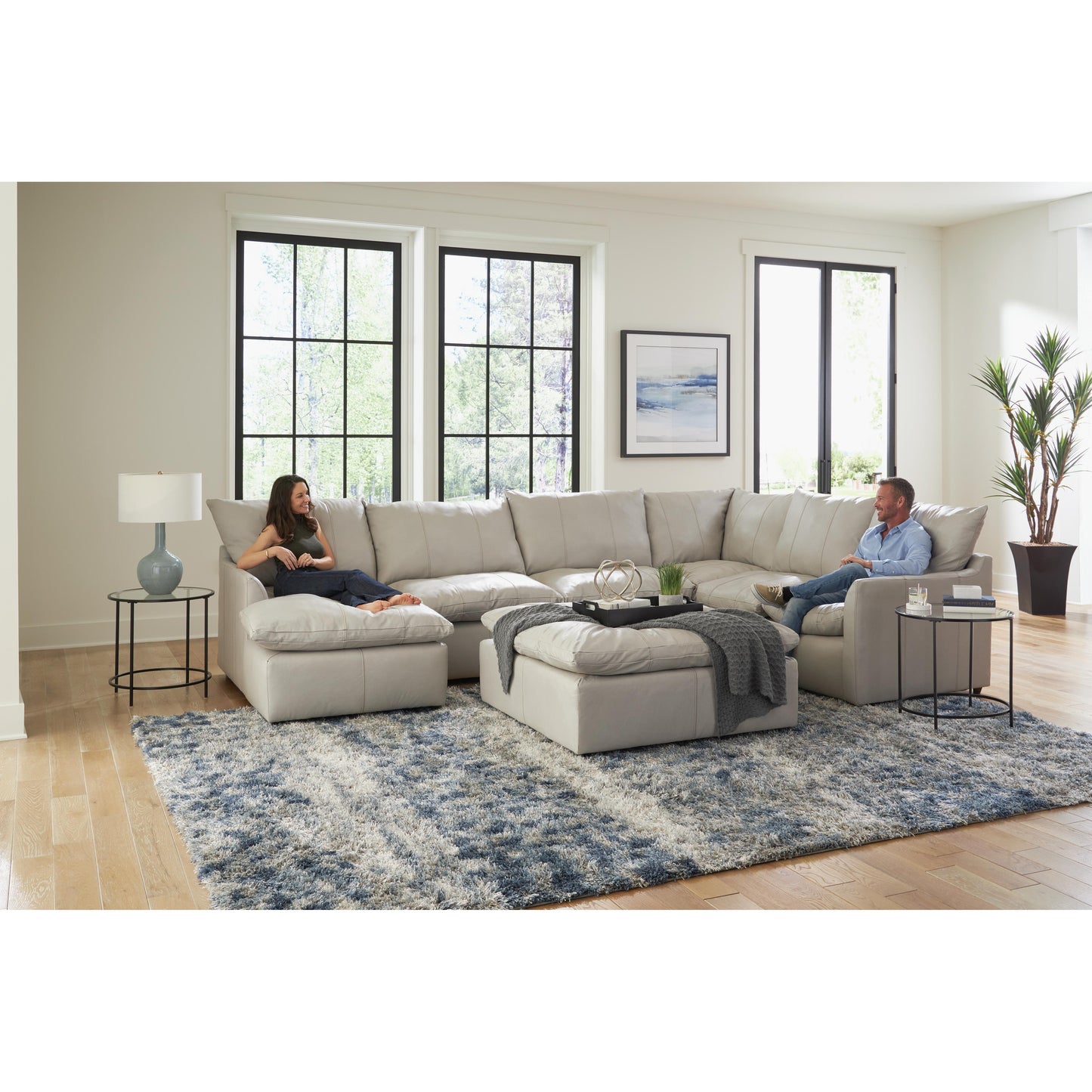  Jackson Furniture Ciampino 1445 3 pc Sectional - Ice IMAGE 5