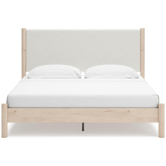 Signature Design by Ashley Cadmori King Upholstered Panel Bed B2615-58/B2615-56/B100-14 IMAGE 2