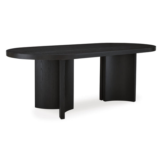 Signature Design by Ashley Rowanbeck D821-25 Oval Dining Room Table IMAGE 1