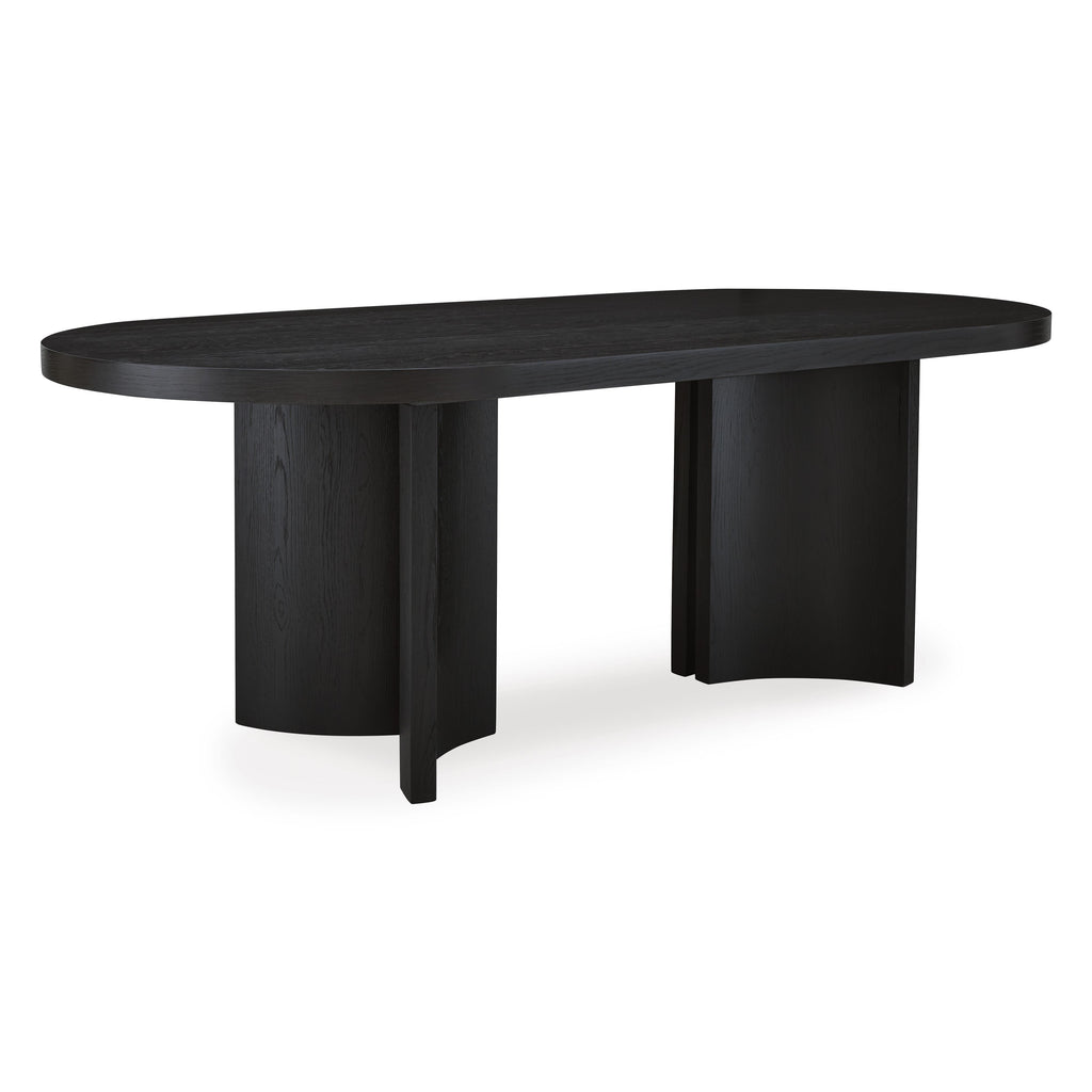 Signature Design by Ashley Rowanbeck D821-25 Oval Dining Room Table IMAGE 1