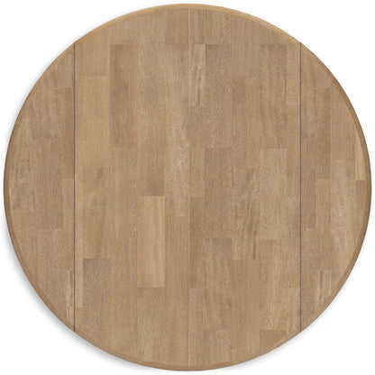 Signature Design by Ashley Round Gesthaven Dining Table D398-15 IMAGE 4