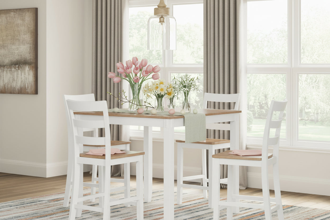 Signature Design by Ashley Gesthaven 5 pc Counter Height Dinette D398-223 IMAGE 3