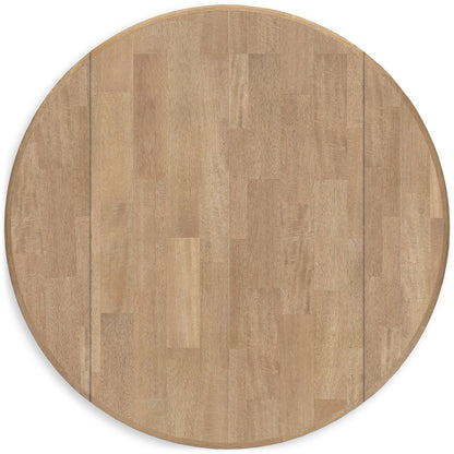 Signature Design by Ashley Round Gesthaven Dining Table D399-15 IMAGE 4