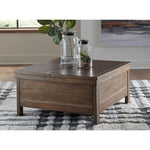 Signature Design by Ashley Moriville T731T2 Lift-top Coffee Table and 2 Chairside End Tables IMAGE 2
