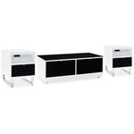 Signature Design by Ashley Gardoni T756T2 Coffee Table and 2 Chairside End Tables IMAGE 1