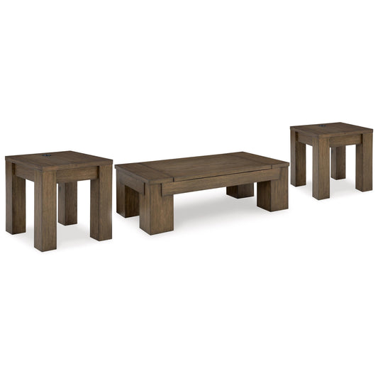 Signature Design by Ashley Rosswain T763T1 Lift-top Coffee Table and 2 End Tables IMAGE 1