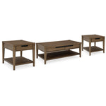 Signature Design by Ashley Roanhowe T769T1 Coffee Table and 2 End Tables IMAGE 1