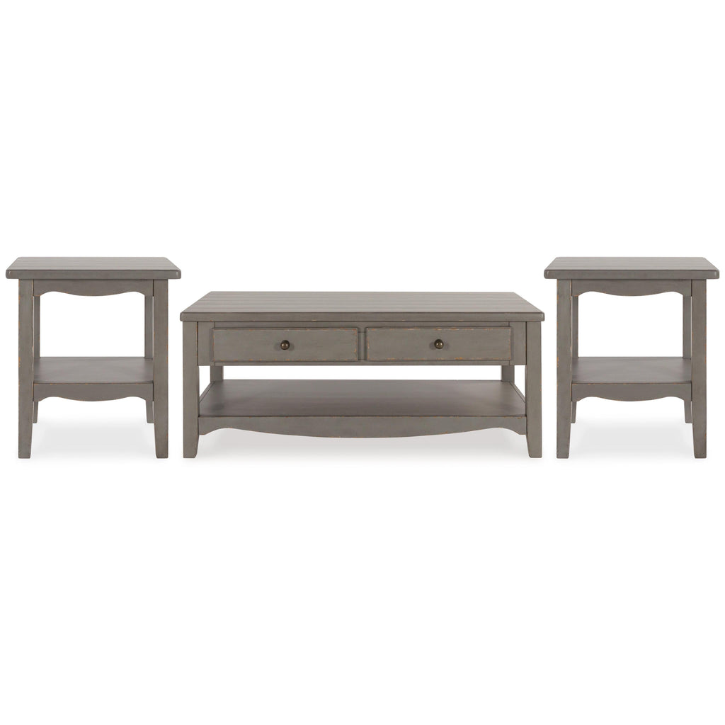 Signature Design by Ashley Charina T784T1 Coffee Table and 2 End Tables IMAGE 1