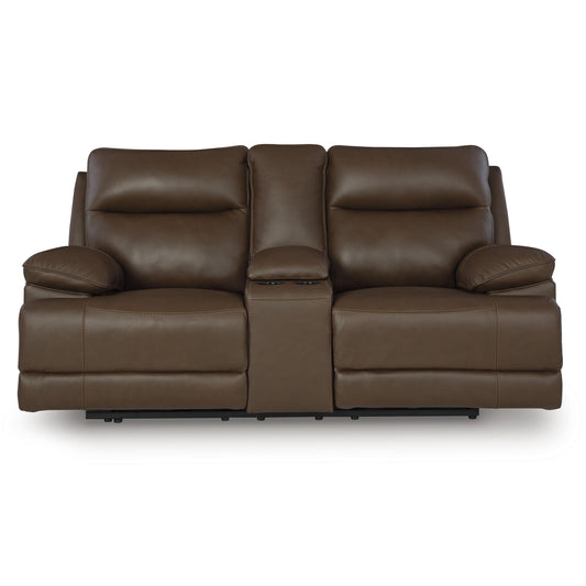 Signature Design by Ashley VonRyan U1040018 Power Reclining Loveseat with Console and Adjustable Headrest IMAGE 2